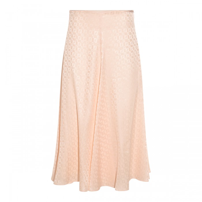 PINK SILK SKIRT