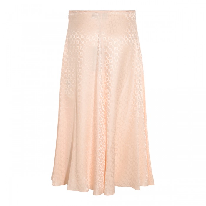 PINK SILK SKIRT 2