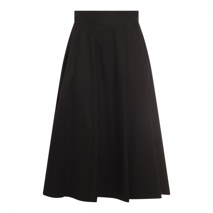 BLACK COTTON SKIRT