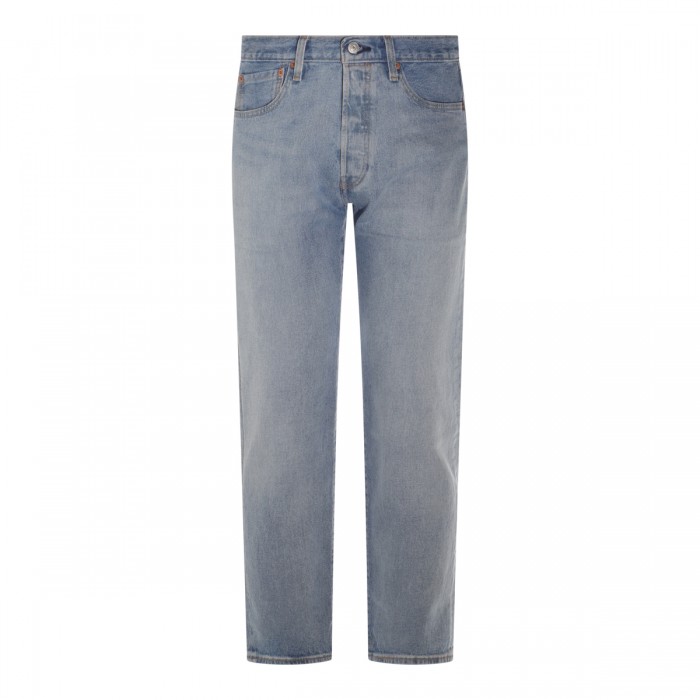 GREY COTTON 501 DENIM JEANS