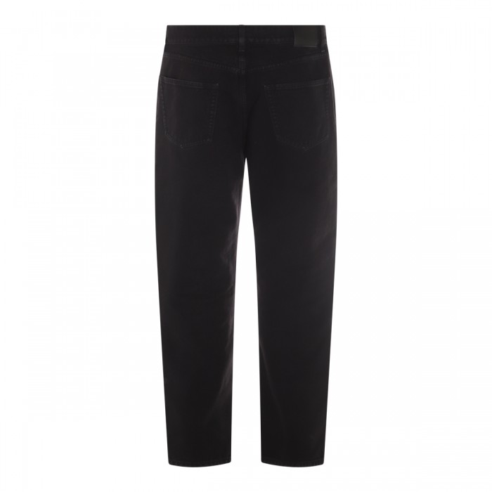BLACK COTTON DENIM JEANS 2