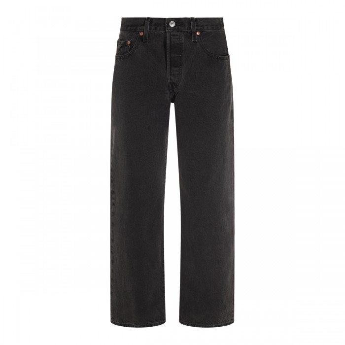 BLACK COTTON 501 JEANS