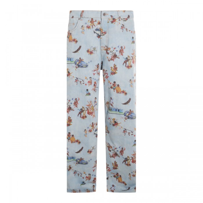 MULTICOLOR COTTON DENIM JEANS