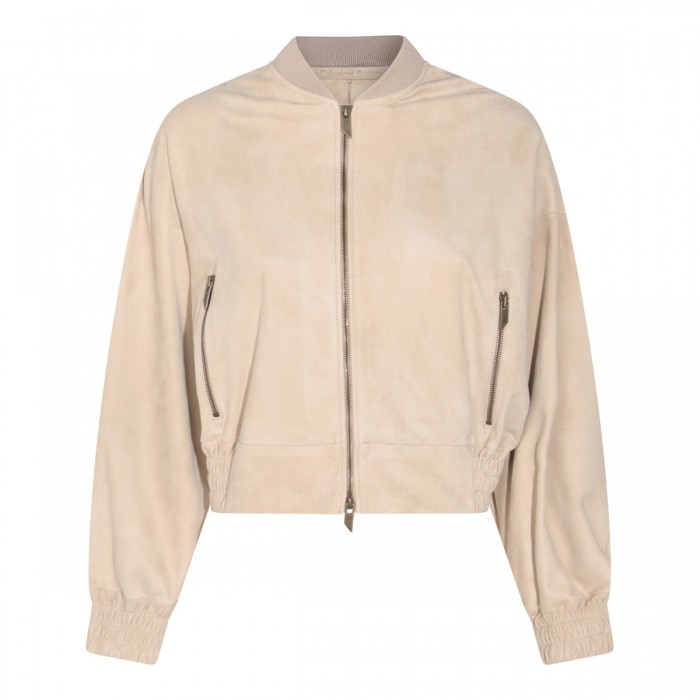STONE LEATHER JACKET