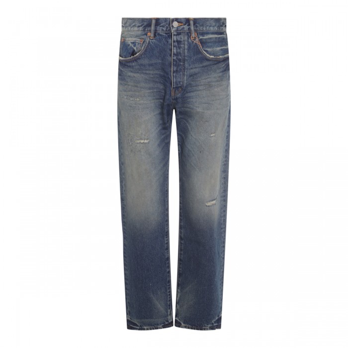 DARK BLUE CALCIUM POWDER JEANS