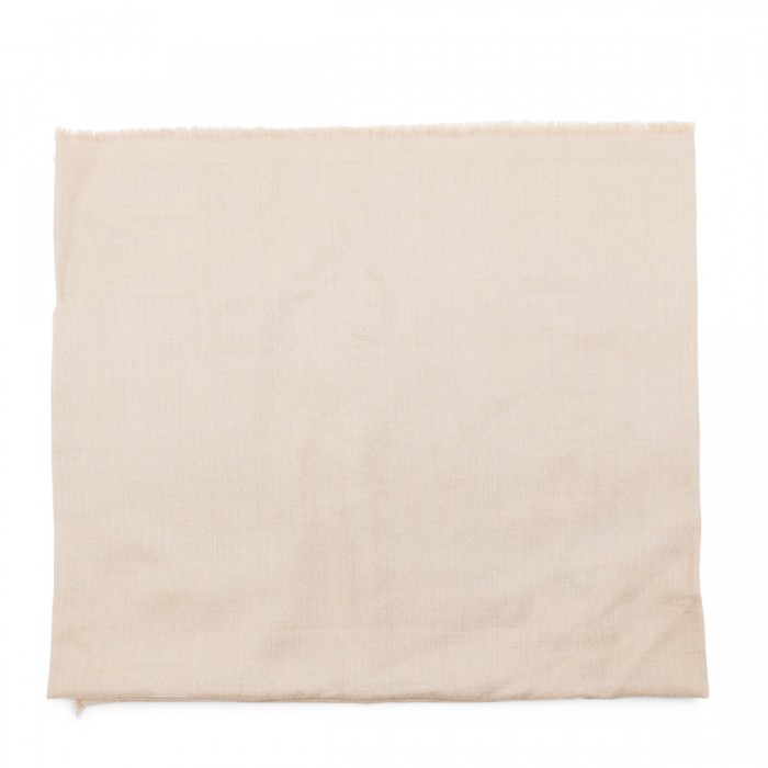 LIGHT BEIGE WOOL AND SILK...