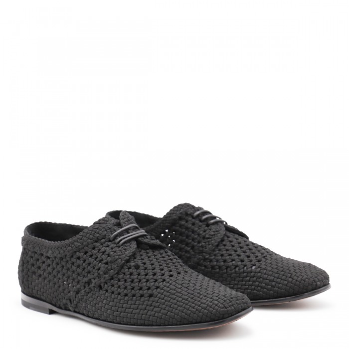 BLACK LACE UP SHOES 2