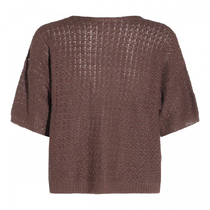 BROWN LINEN AND COTTON TOP 2