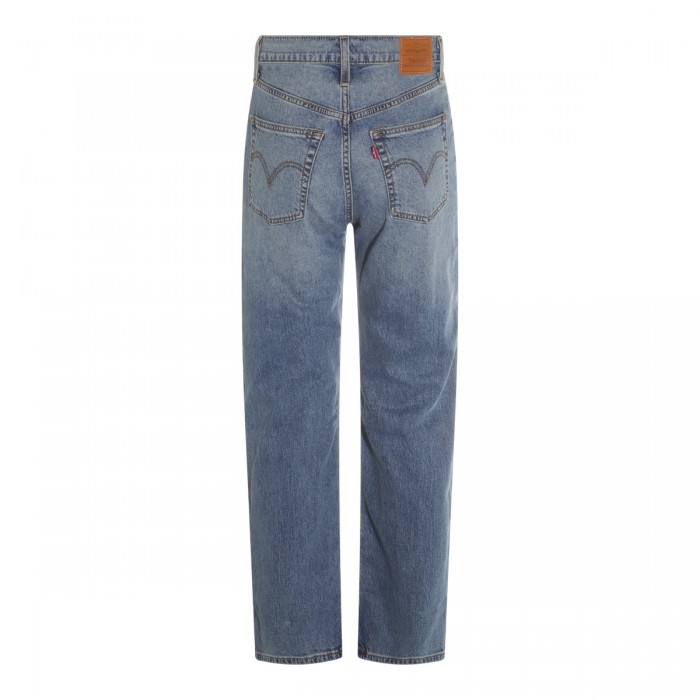 BLUE COTTON DENIM JEANS 2