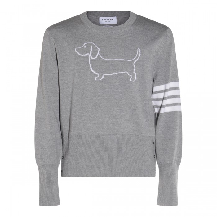 GREY WOOL KNITWEAR