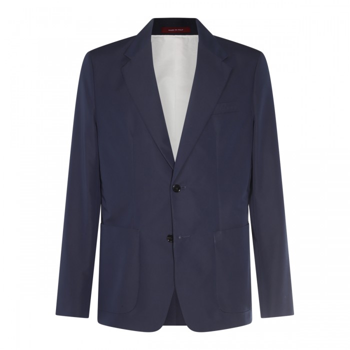 NAVY BLUE COTTON BLAZER