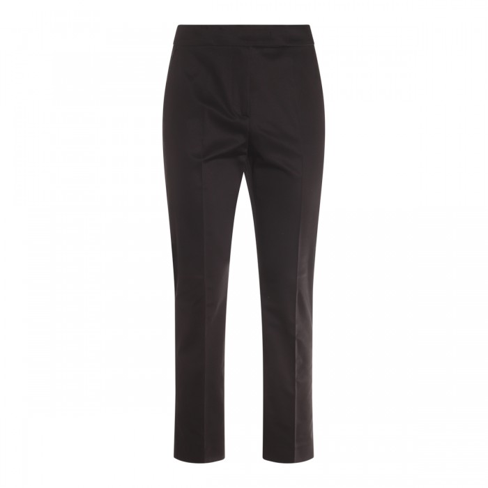 BLACK COTTON OKRA PANTS