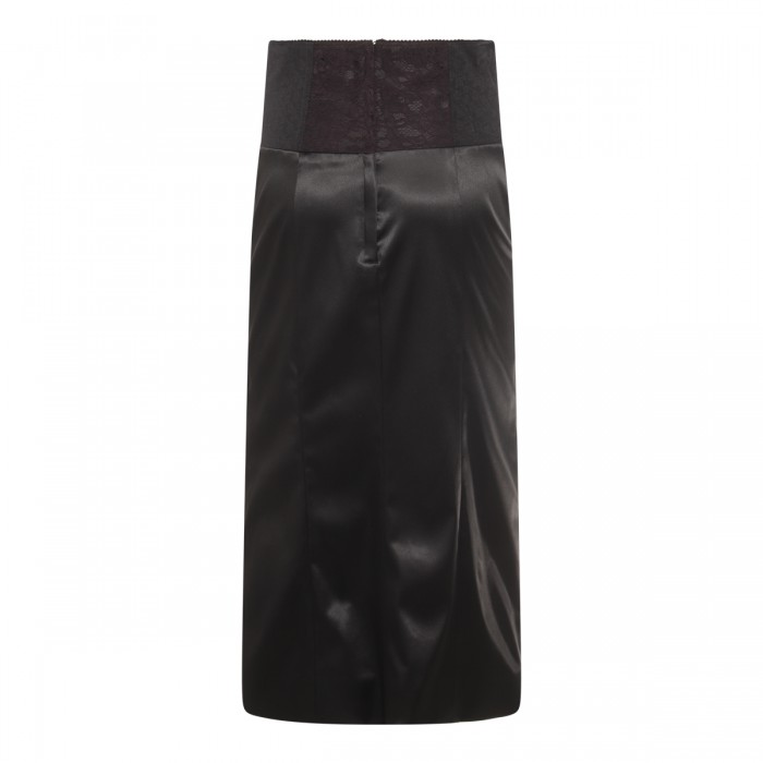 BLACK MIDI SKIRT 2