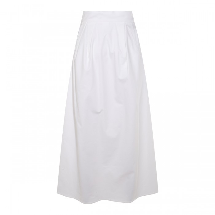 WHITE COTTON ALCADE SKIRT 2