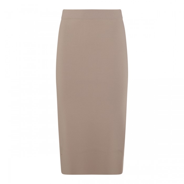 BEIGE LOSANNA MIDI SKIRT