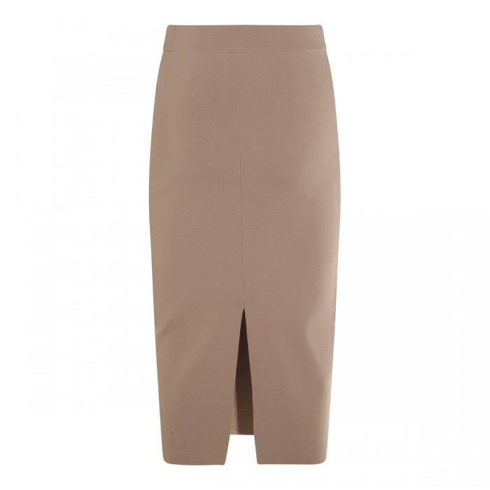 BEIGE LOSANNA MIDI SKIRT 2