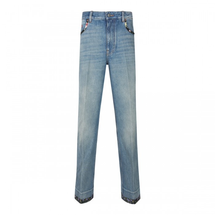 BLUE COTTON DENIM JEANS