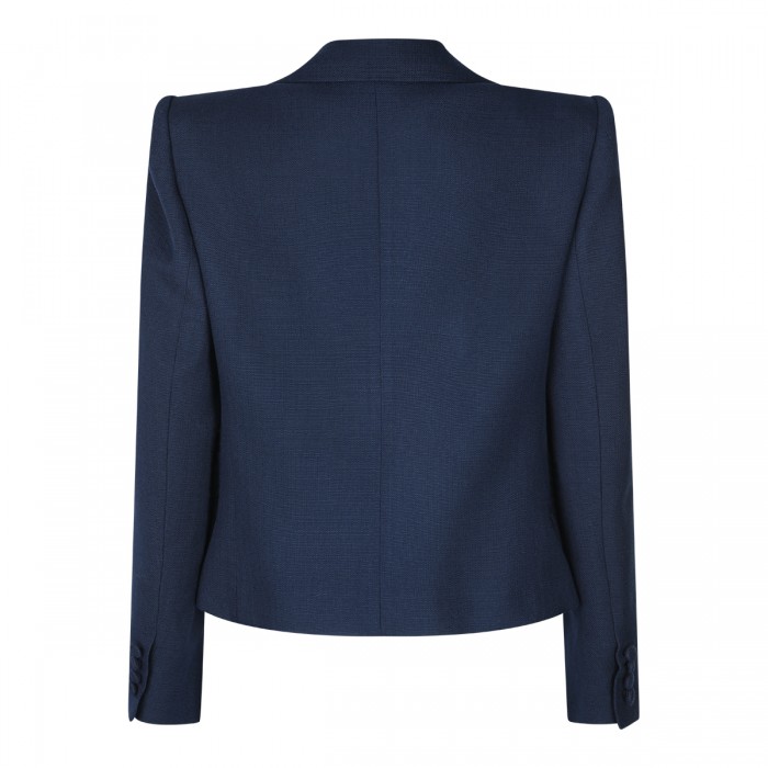 BLUE VISCOSE BLAZER 2