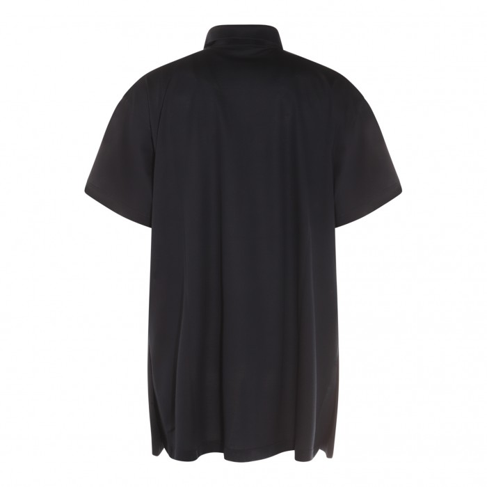 BLACK COTTON POLO SHIRT 2