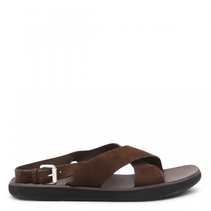 BROWN RAIN SANDALS