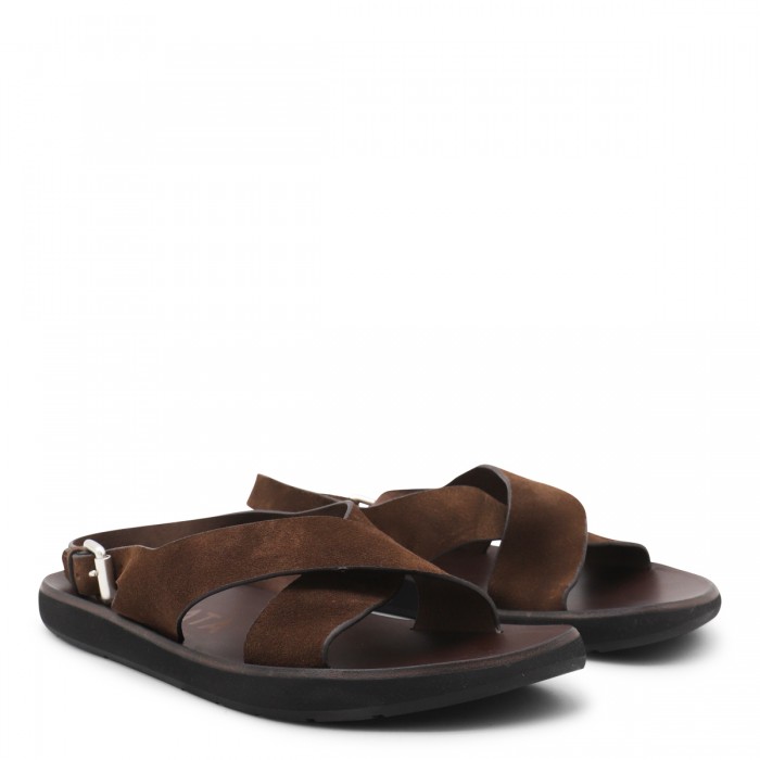BROWN RAIN SANDALS 2