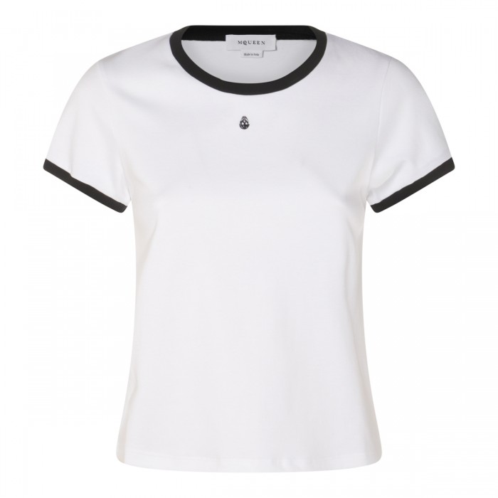 WHITE COTTON T-SHIRT