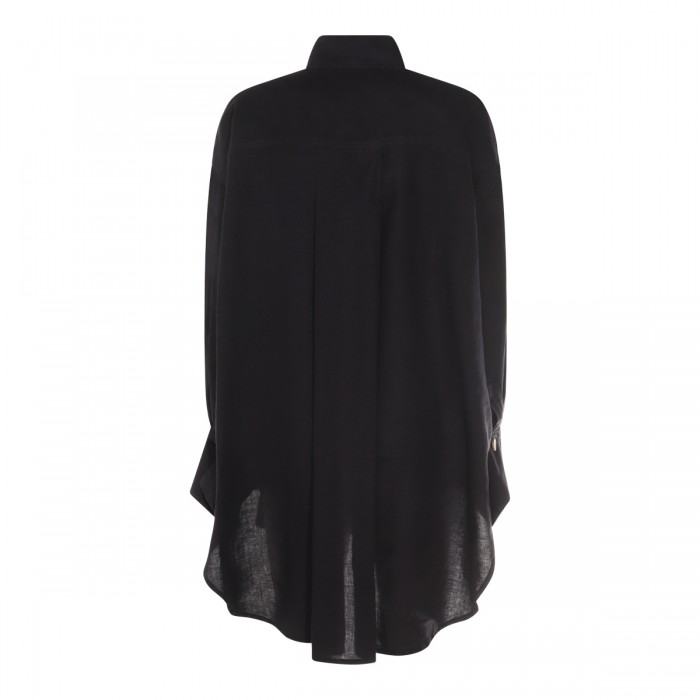 BLACK LINEN SHIRT 2