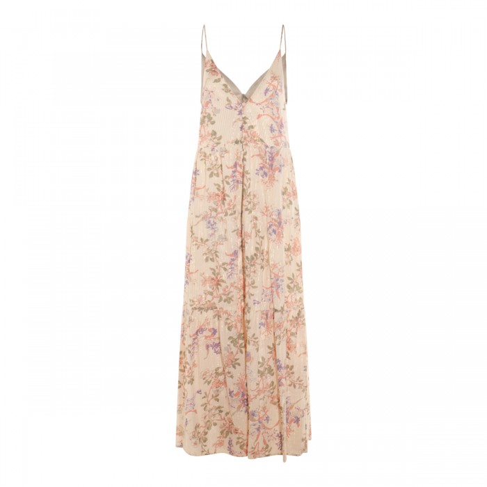MULTICOLOR COTTON MAXI DRESS