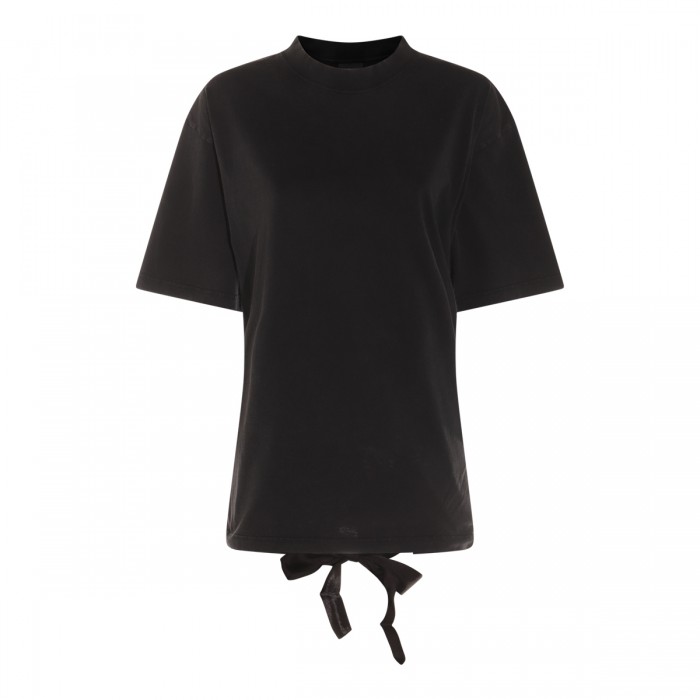 BLACK COTTON T-SHIRT