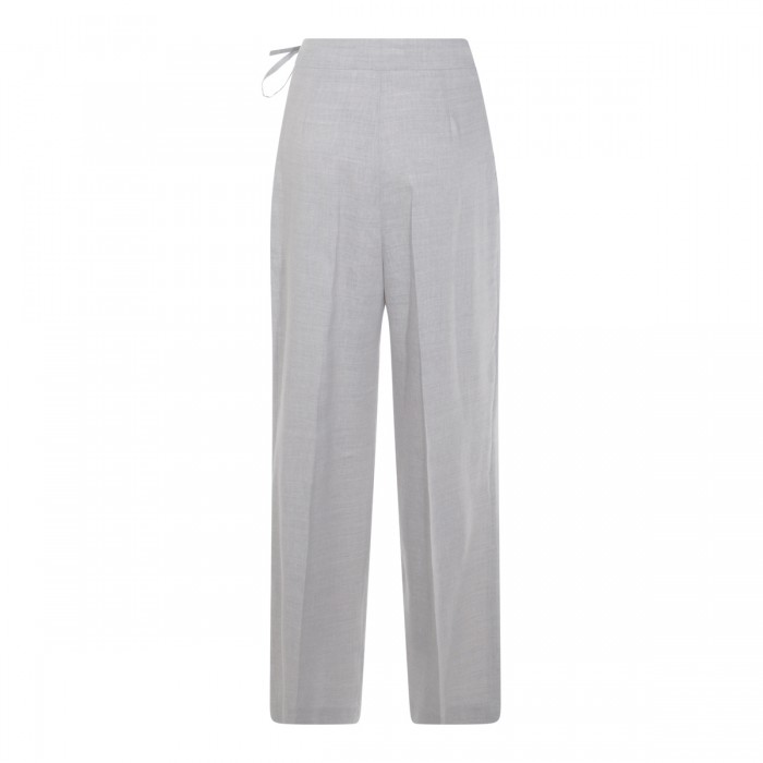 GREY LINEN AND WOOL PANTS 2