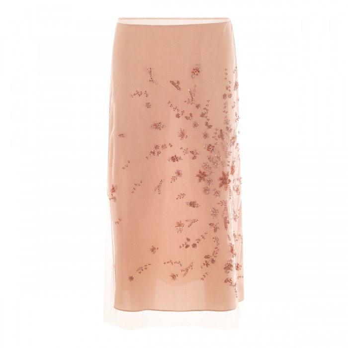 PINK MIDI SKIRT