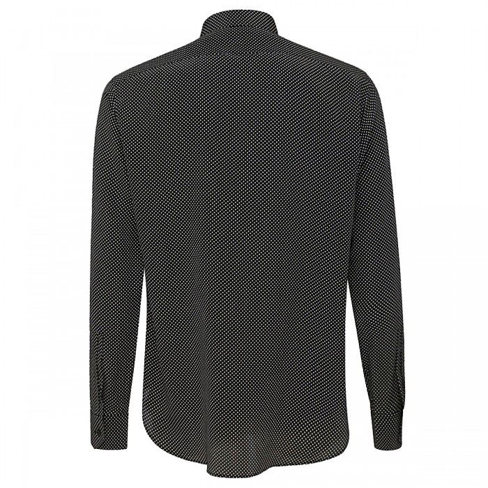 BLACK AND WHITE SILK SHIRT 2