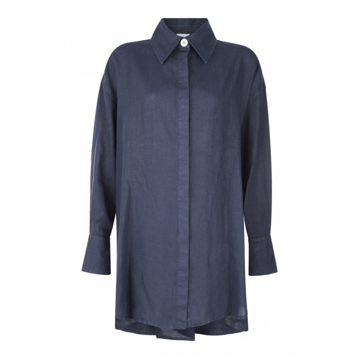 BLACK LINEN SHIRT