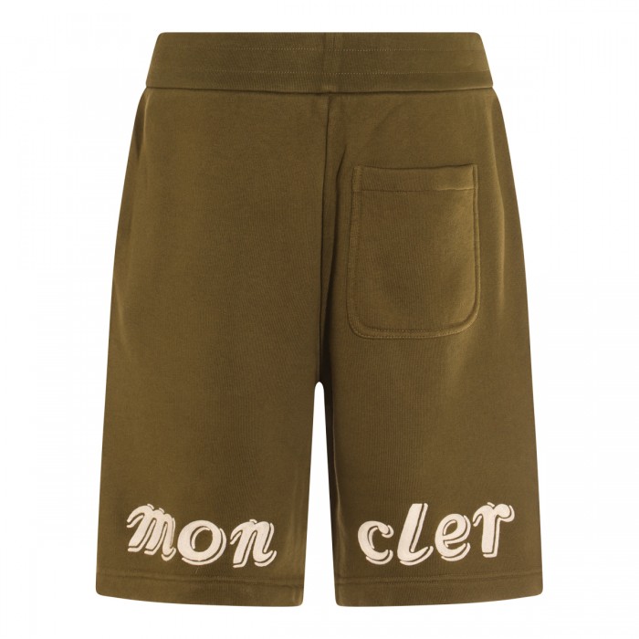 MILITARY GREEN COTTON SHORTS 2