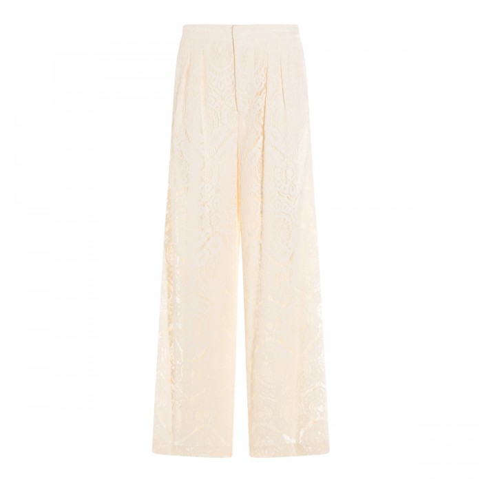 CREAM VISCOSE PANTS