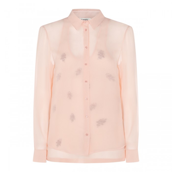 LIGHT PINK SILK SHIRT