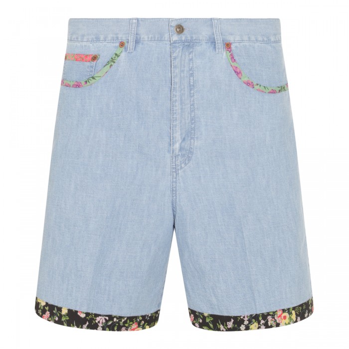 LIGHT BLUE COTTON SHORT