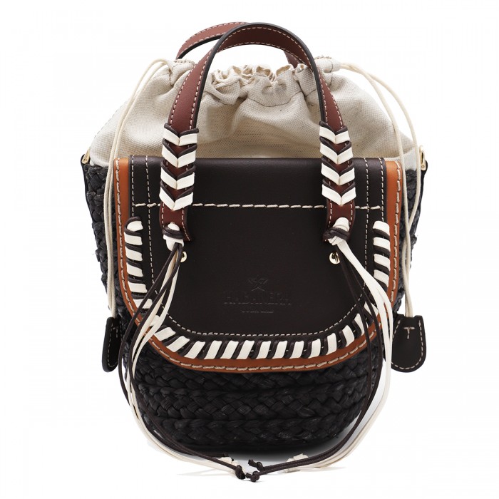 BLACK LEATHER HABANERA...