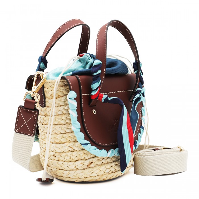 BROWN LEATHER HABANERA SILK... 2