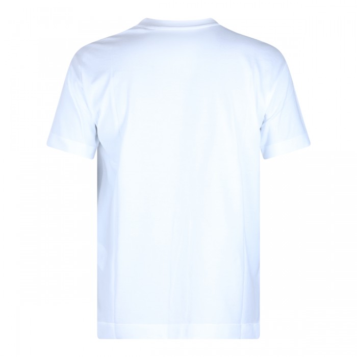 WHITE AND GREY COTTON T-SHIRT 2
