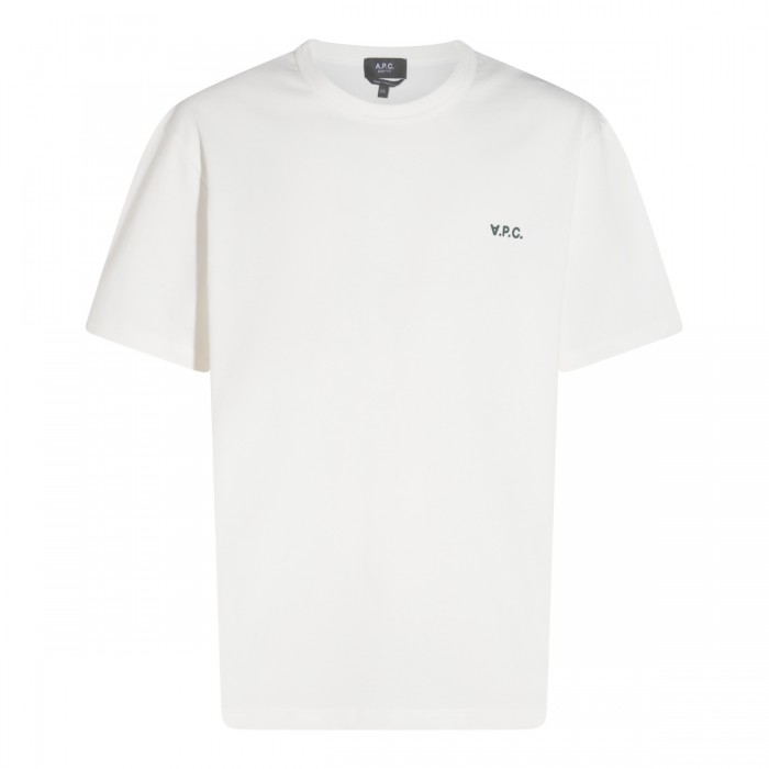 WHITE COTTON T-SHIRT
