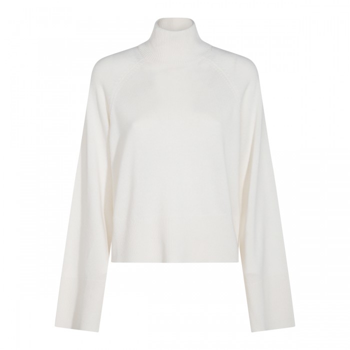 WHITE WOOL KNITWEAR