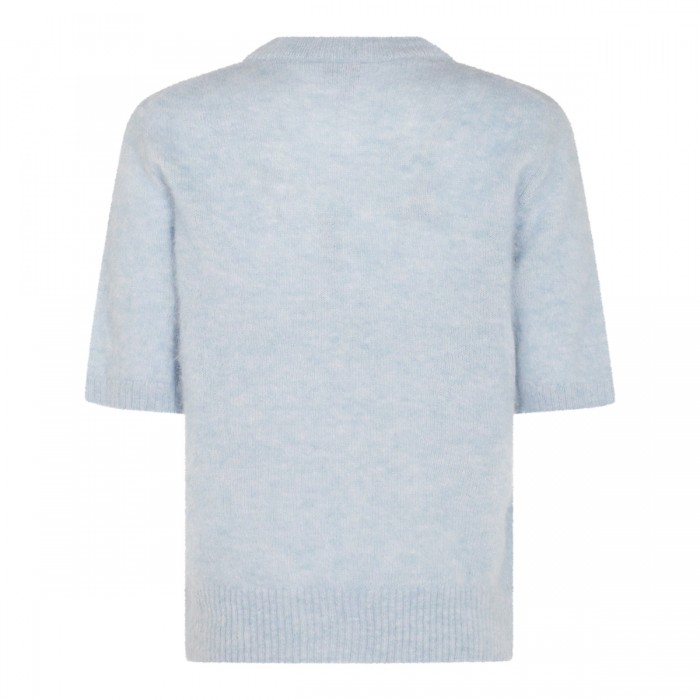LIGHT BLUE WOOL KNITWEAR 2