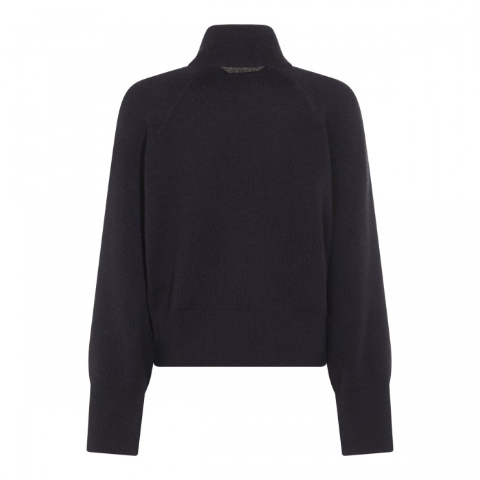 DARK BLUE WOOL KNITWEAR 2