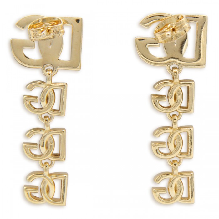 GOLD METAL MULTILOGO EARRINGS 2