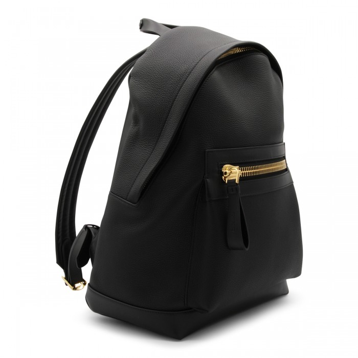 BLACK LEATHER BACKPACK 2