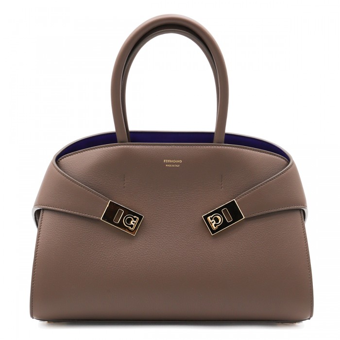 BROWN LEATHER HUG TOP...