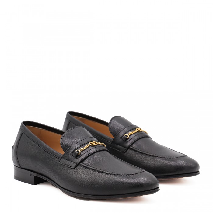 BLACK LEATHER LOAFERS 2