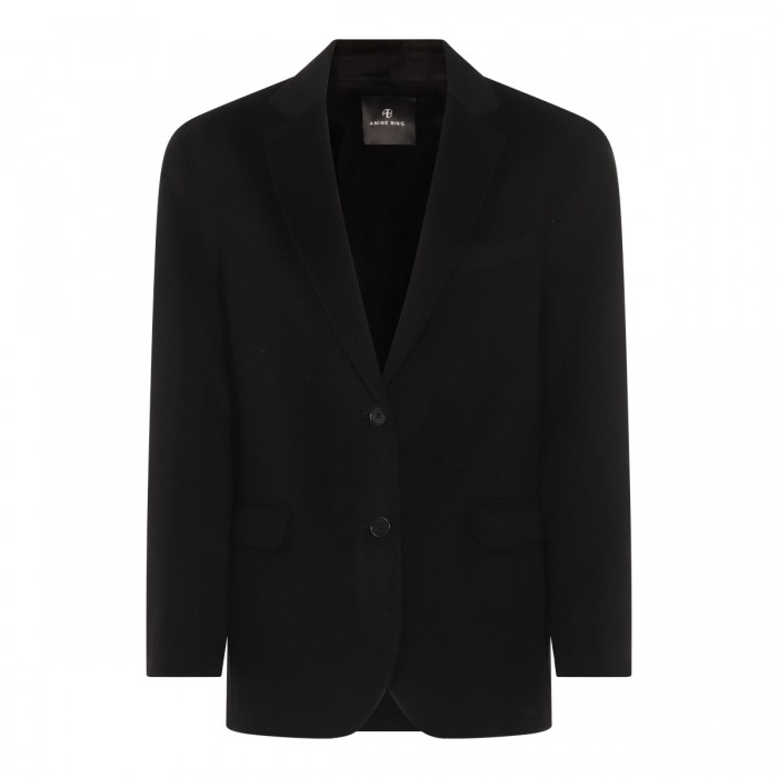 BLACK WOOL BLAZER