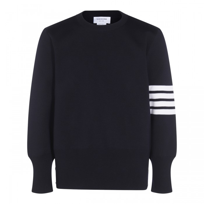 BLUE WOOL KNITWEAR